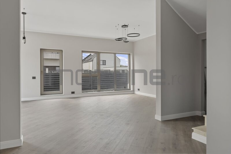 Otopeni, vila individuala - P+1, 4 camere,  3 dormitoare, 3 bai, 131 mp utili, teren 350 mp